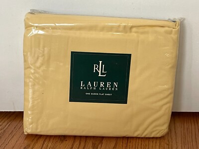 NEW Ralph Lauren QUEEN Flat Sheet Midnight Sun 250 Thread Sealed