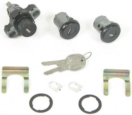 86-92 Firebird Door/Trunk Lock Set With Late Style Key - Bild 1 von 1