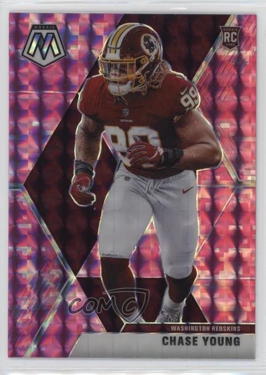 2020 Panini Mosaic Rookies Pink Camo Prizm Chase Young #202 Rookie RC 0c7i