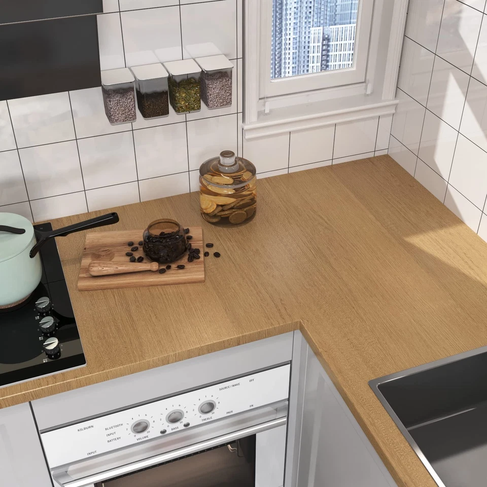 Papel Pintado Madera Contacto 15.8"x 78.7" Pelar y Pegar, Autoadhesivo Revom... Foto 2 de 4