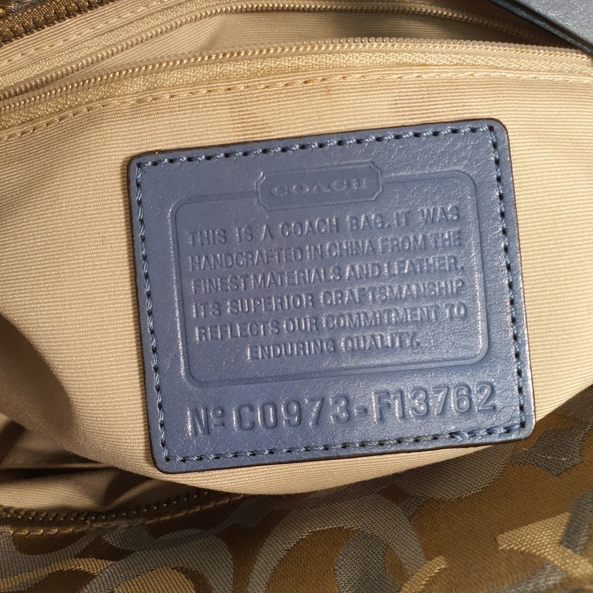 Auth COACH Signature Gallery Jacquard Tote Bag C0973-F13762 | eBay