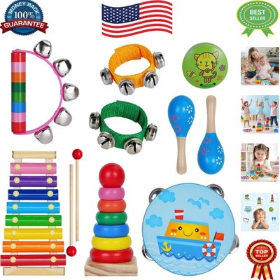 Delightful 11-Piece Kids Musical Instruments Set for Toddlers - Perfect Gift!