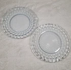 Vintage Anchor Hocking Sapphire Blue Diner Plate 9 1/2” Lot Of Two