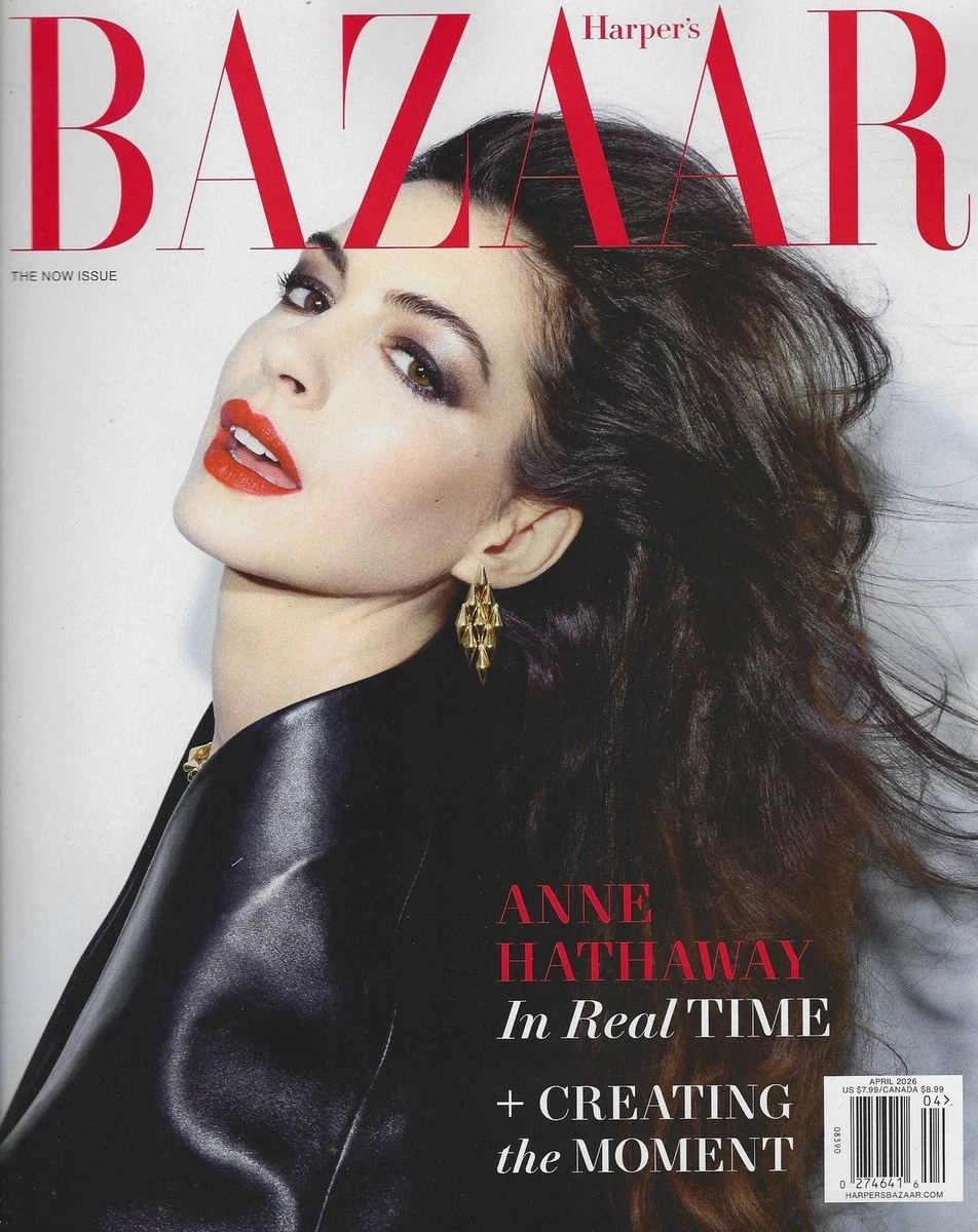 HARPER'S BAZAAR-APRIL 2026-ANNE HATHAWAY-COVER 1-NEW-FAST SHIPPING