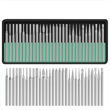 90 Pcs Diamond Burr Bits Drill Set Rotary Multi Tools Accessories Kit For Dremel