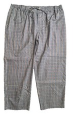 Clearance 2XB Big Hart Schaffner Marx Loungewear Pajama Pants Cotton Brown Plaid