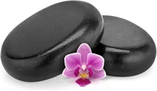 SereneLife 2 Pcs. Large Massage Stones - Includes Traveling Bag and Small... 