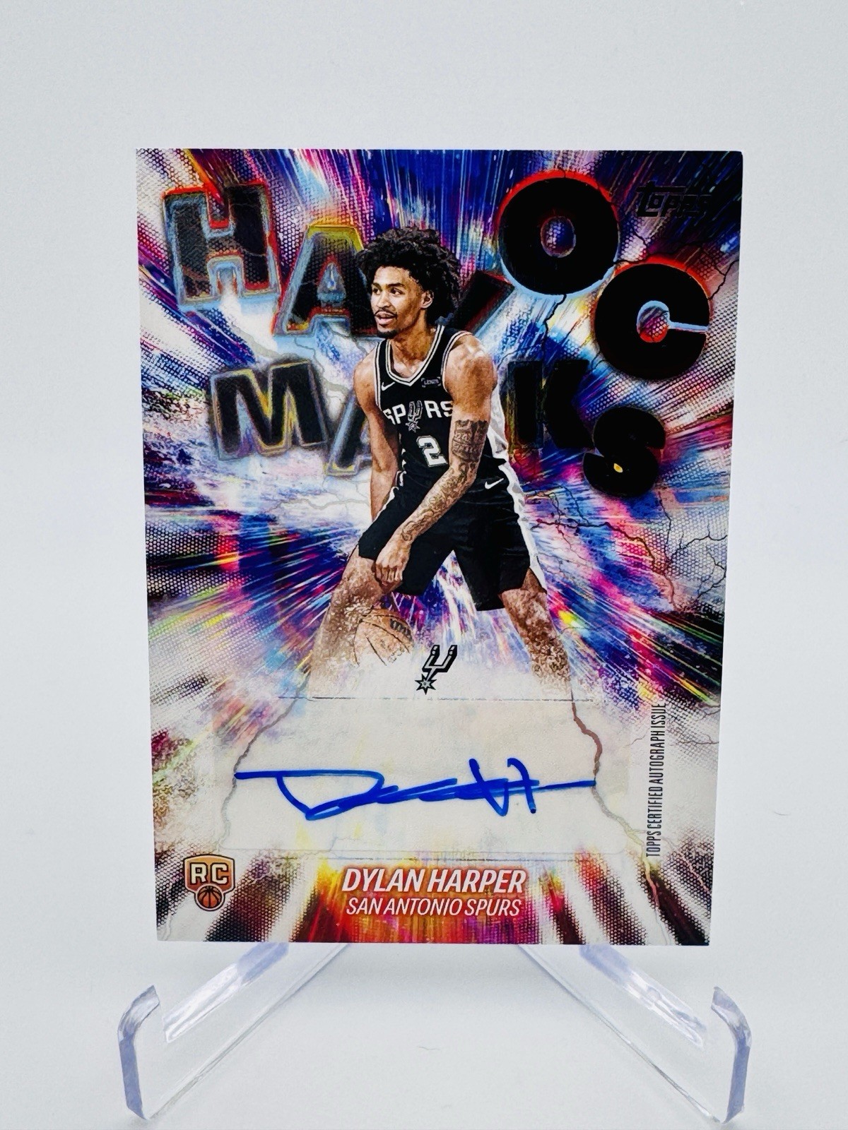 2025-26 Topps Dylan Harper Havoc Marks RC Rookie Auto #HM-DH Spurs