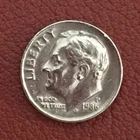 1986 P  Roosevelt Dime - Actual coin - Free shipping.