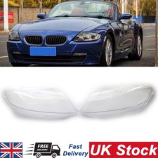 1Pair Left & Right Headlight Lens Headlamp Covers For BMW Z4 E85 2003-2008 Clear