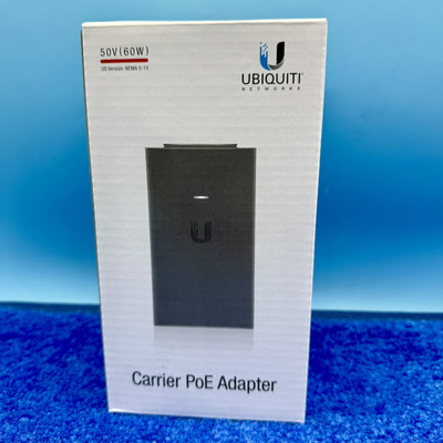 Ubiquiti Networks 50V (60W) Gigabit Ethernet 1.2A Carrier POE Adapter US Version