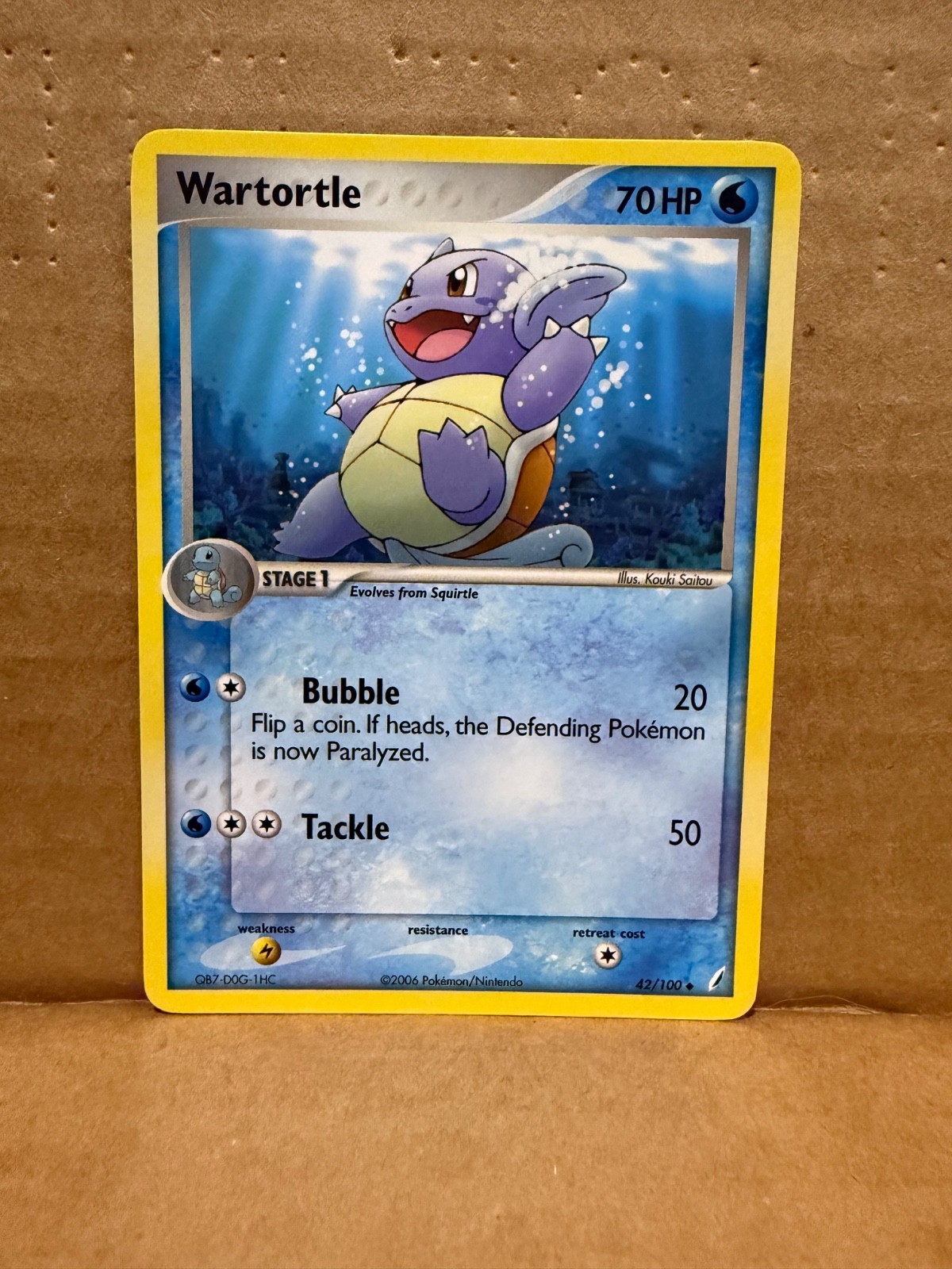 Wartortle 42/100 Crystal Guardians Regular NM
