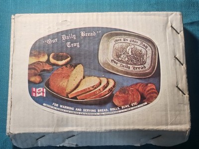 Wilton Armetale Metal Bread Tray #601009  Give Us This Day Our Daily Bread  