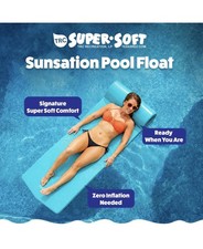 TRC Recreation Sunsation 1.75" Foam Lounger Pool Float, Tropical Teal P2