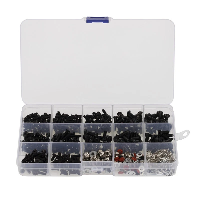 1/10 RC Crawler Car M3 M4 Metal Screws Nuts Box For Axial SCX10 TRX4 Redcat e - Image 4 of 4
