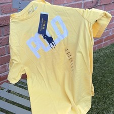 Image of Polo Ralph Lauren Boys Yellow Logo T-Shirt Short Sleeve Crew Neck L (14-16)