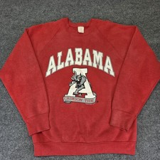 Alabama Crimson Tide Sweatshirt Crewneck Large USA VTG Fruit Of The Loom 1989