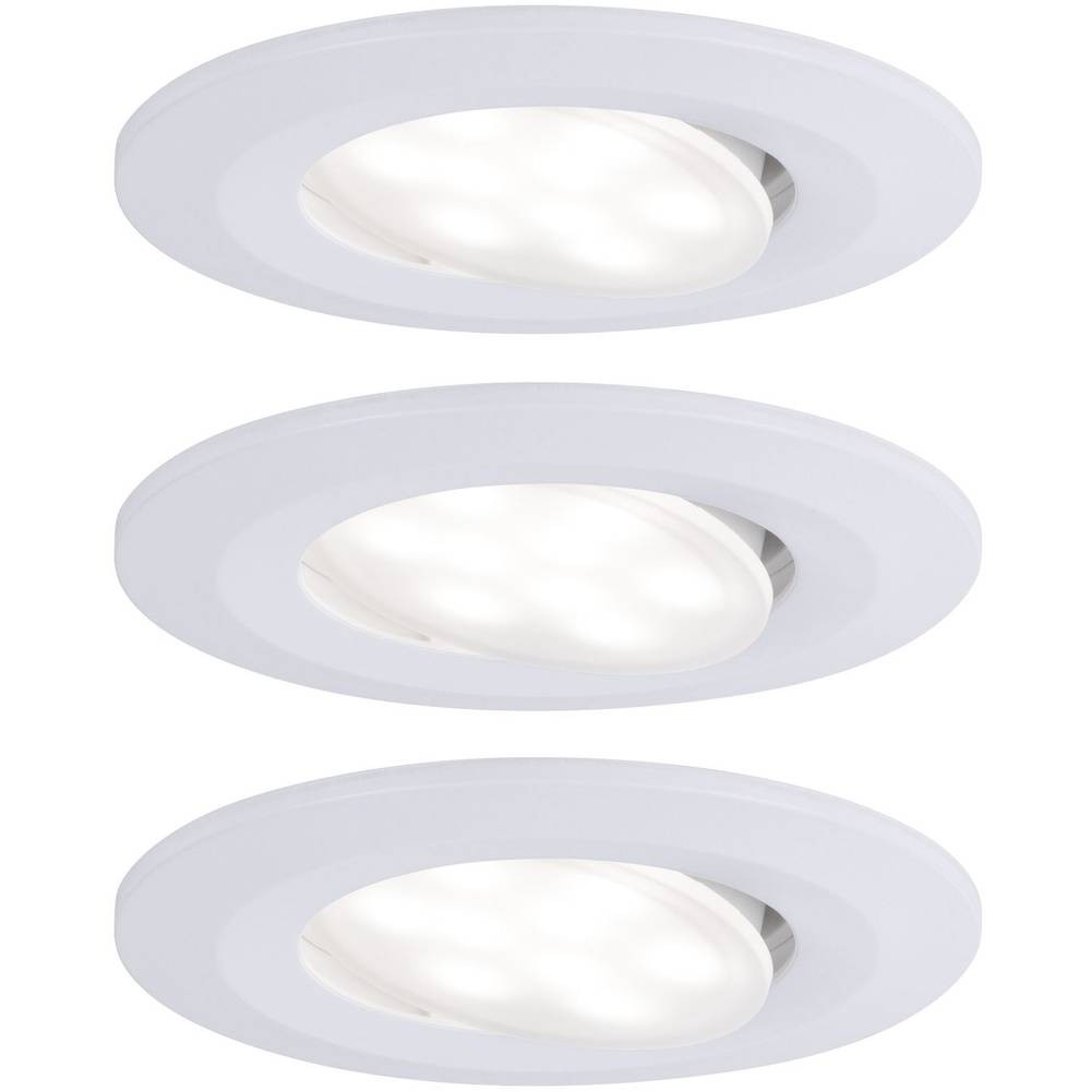Spot LED encastrable salle de bain Calla Paulmann étanche IP65 blanc pour douche moderne