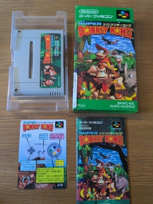 Nintendo Super Famicom SFC Donkey Kong Country Complete CIB  Japanese 