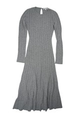 Reformation Evan Cashmere Sweater Dress in Grey