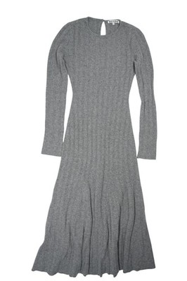 grey cashmere sweater dress The Turtleneck Sweater Dress in Cashmere