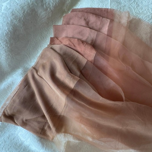 Vintage 1950s Hummingbird Sheer Nylon Stockings x3 Pairs Cinnamon 8.5a in Box - Picture 13 of 20