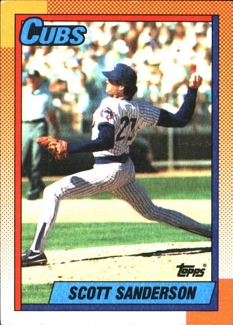 1990 Topps Scott Sanderson #67 Chicago Cubs