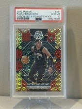 2022 Mosaic Paolo Banchero Red and Yellow fusion Mosaic Rookie  /88 PSA 10
