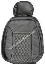 Black Diamond Leather Seat Covers Upgrade - Chevy Silverado GMC Sierra Crew Cab