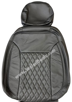 Black Diamond Leather Seat Covers Upgrade - Chevy Silverado GMC Sierra Crew Cab