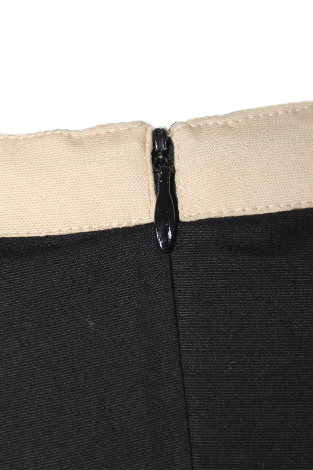 Vestido Almatrichi Mujer Mangas Largas Hasta la Rodilla Negro Beige Algodón Talla 40 EUR Foto 4 de 4