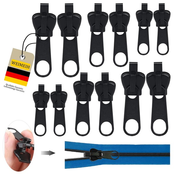 ReißVerschluss Reparaturset Ersatz Zipper Schieber FüR Jacken Und RucksäCke, 3-image