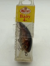Vintage Mann’s Baby 4- Minus Crankbait - Brown Craw