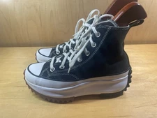 Converse Unisex Run Star Hike Hi 166800C Black White Gum Shoes Womens Size 6.5