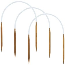 ZUPAYIPA 3Pcs Wooden Circular Knitting Needles 5.5mm US Size 9 16 Inch