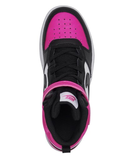 Nike weiß schwarz und pink Turnschuhe mittelhoch Freizeit mit Streifen Größe 6 Jahre neu ohne Karton - Bild 5 von 7