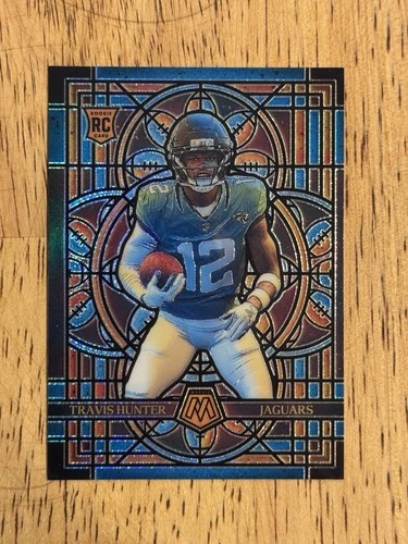 2025 Panini Mosaic Stained Glass Travis Hunter #12 Prizm Rookie Jaguars