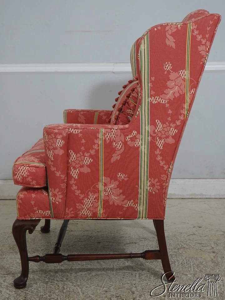 70814: Silla de ala de caoba Queen Anne HICKORY CHAIR CO Foto 3 de 4