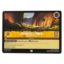 Tangled Disney Lorcana Trading Card Rapunzel's Tower Secluded Prison 33/204 NM