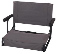 Ozark Trail Hard Arm Stadium Seat, Gray