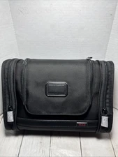 Tumi Mens Black Ballistic Nylon Alpha 3 Hanging Toiletry Kit 117251 2203191