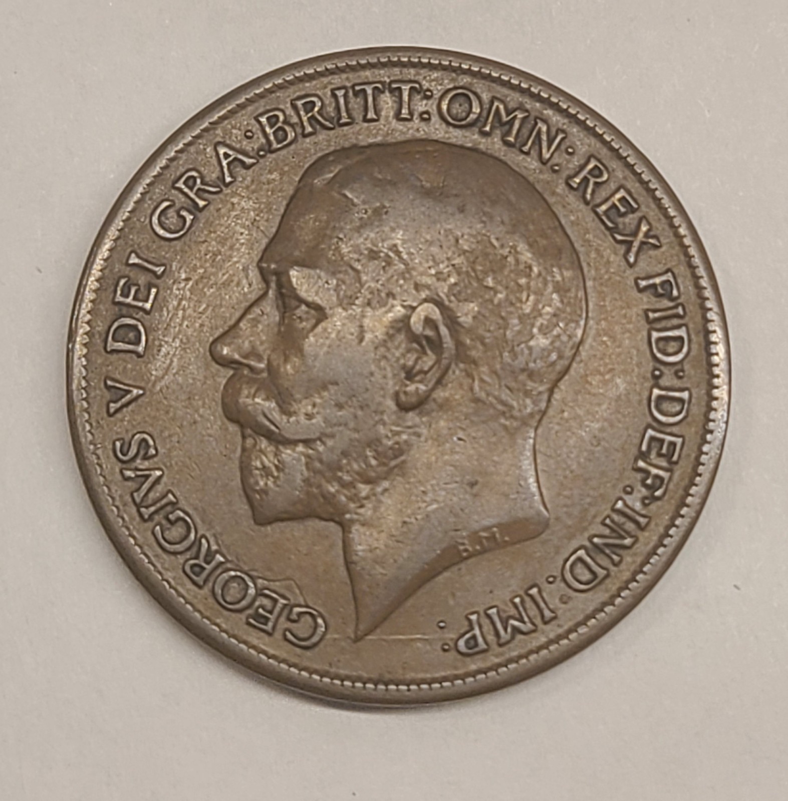 1919-KN   FREEMAN-187   GREAT BRITAIN BRONZE  PENNY - AS IMAGED!!   (BBP-745)