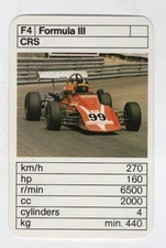 Ace Trump Racing car. Formula III CRS