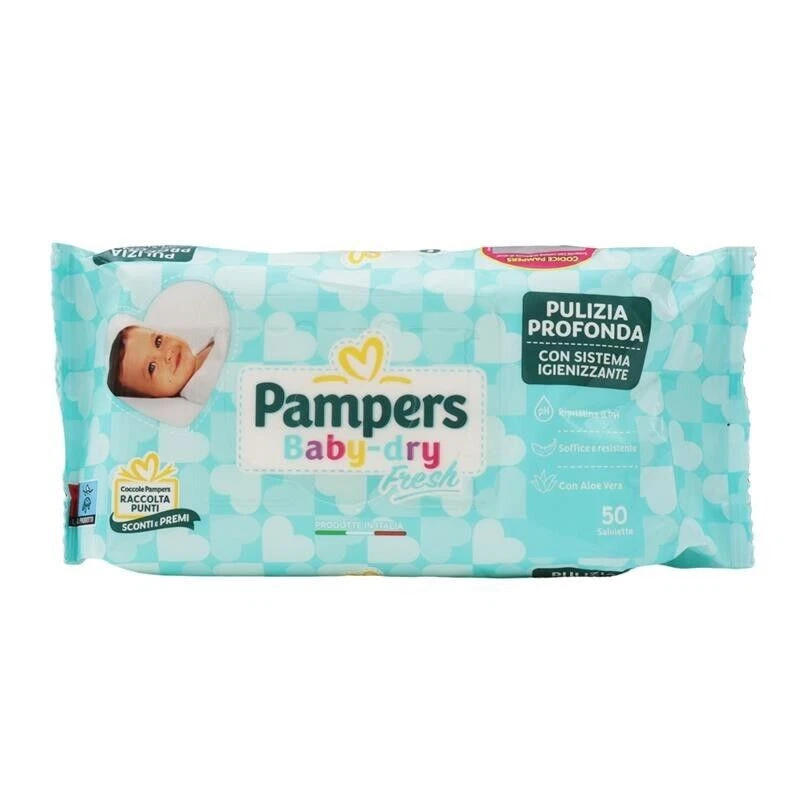 PAMPERS 850 PZ SALVIETTE UMIDIFICATE BAMBINI BABY FRESH - Immagine 4 di 4