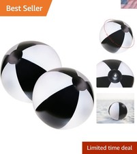Beach Balls 2PCS 12 Inch Inflatable/Blow Up Classic Rainbow Color Summer Swim...