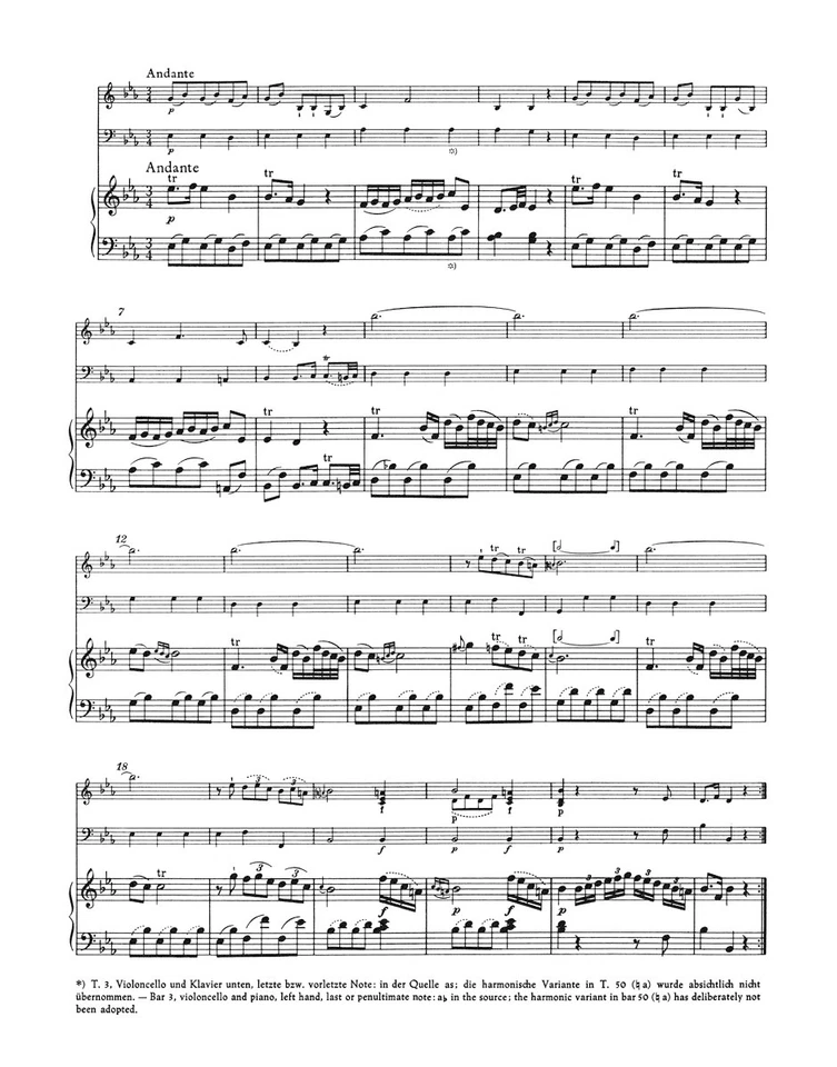 Early Sonatas II for keyboard, violin and violoncello   Mozart Urtext - Image 3 of 3
