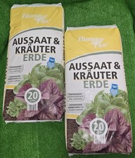 (0,35€/L) 2x 20 Liter HUMOFLOR Aussaaterde Kräutererde torfreduziert Versand0€!