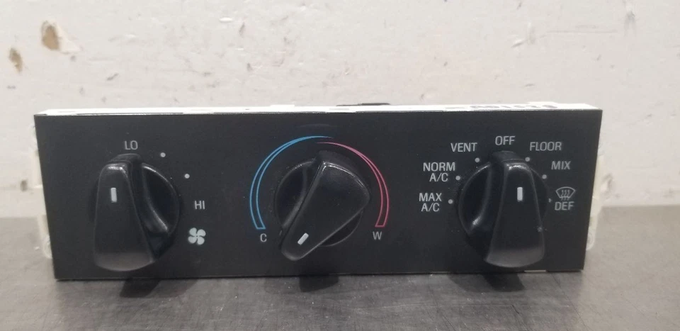 1995 FORD F250 SUPER DUTY AC TEMPERATURE CLIMATE HVAC CONTROL PANEL - Image 2 of 4