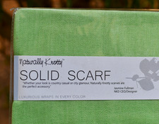 Naturally Knotty Color: Grass Viscose Bamboo -Wool Shawl Scarf Wrap Green