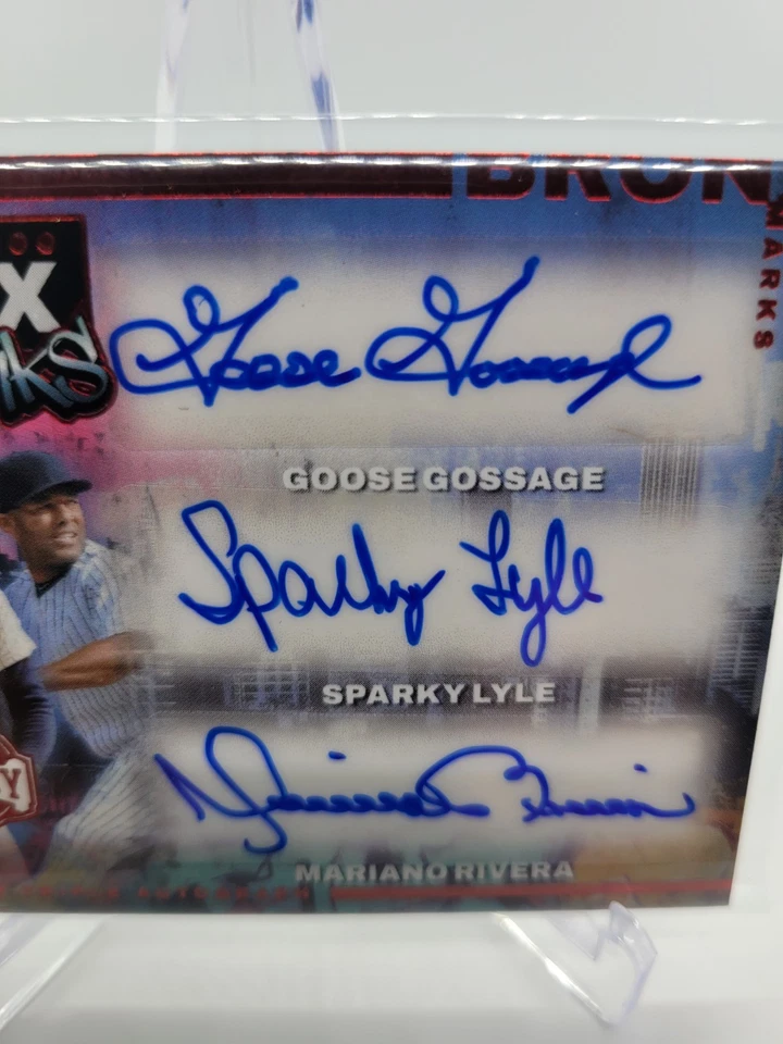 Bronx Legacy Goose Gossage Sparky Lyle Mariano Rivera 2025 4/5 triple automático Foto 3 de 3
